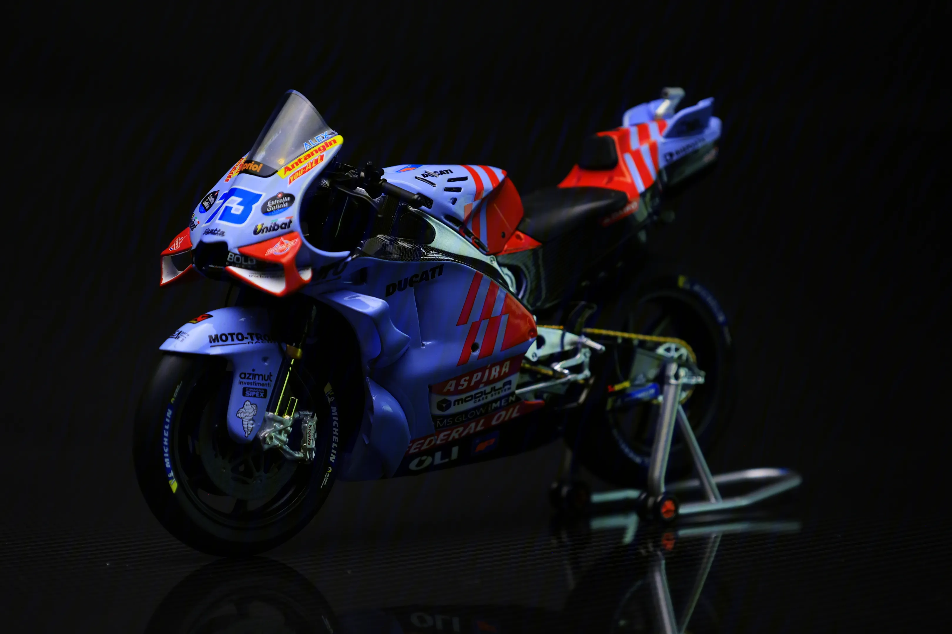 #73 - 2024 Gresini Racing MotoGP Motorcycle Model - Alex Marquez Collector's Edition
