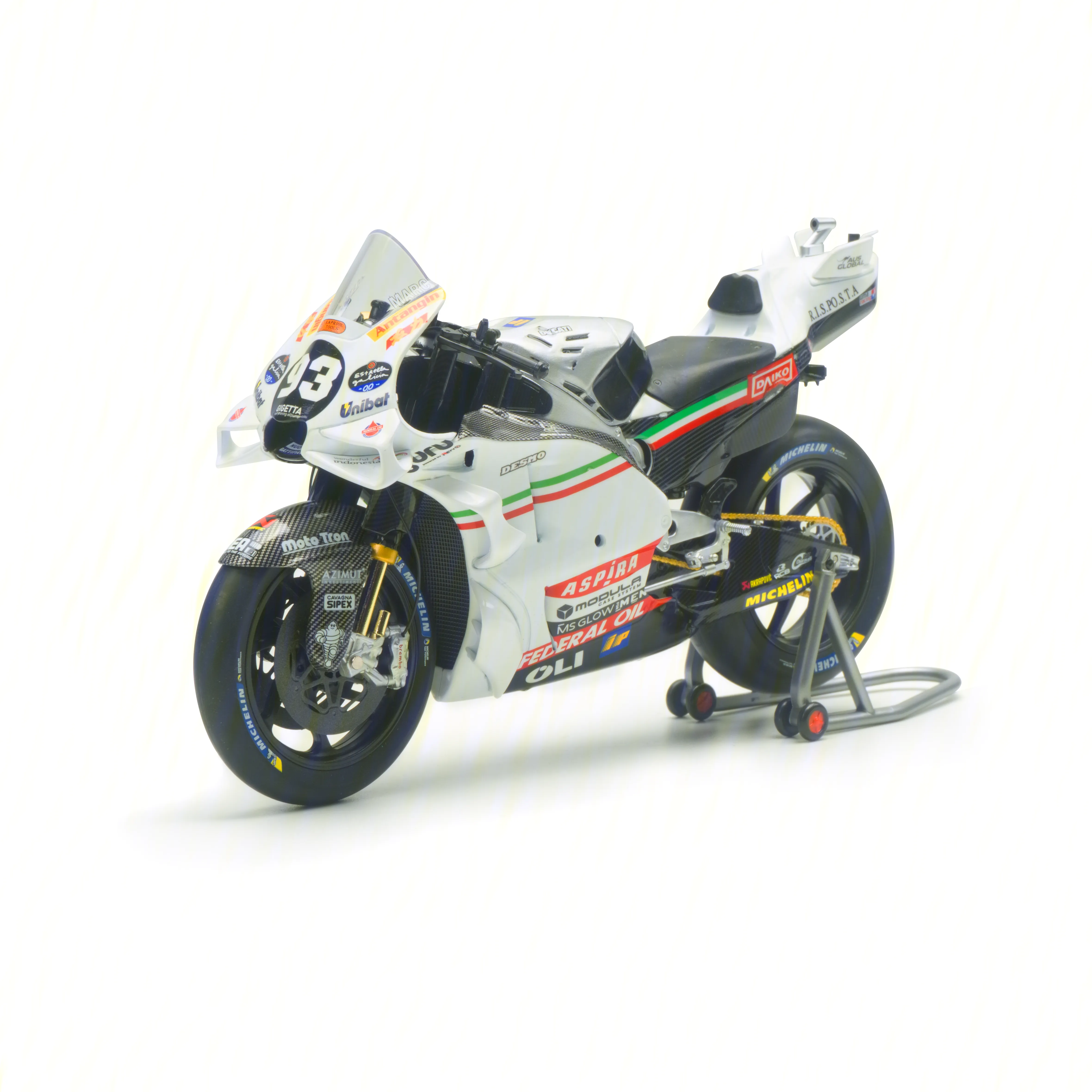 #93 - 2024 Gresini Racing MotoGP San Marino Grand Prix Motorcycle Model - Marc Marquez Collector's Edition