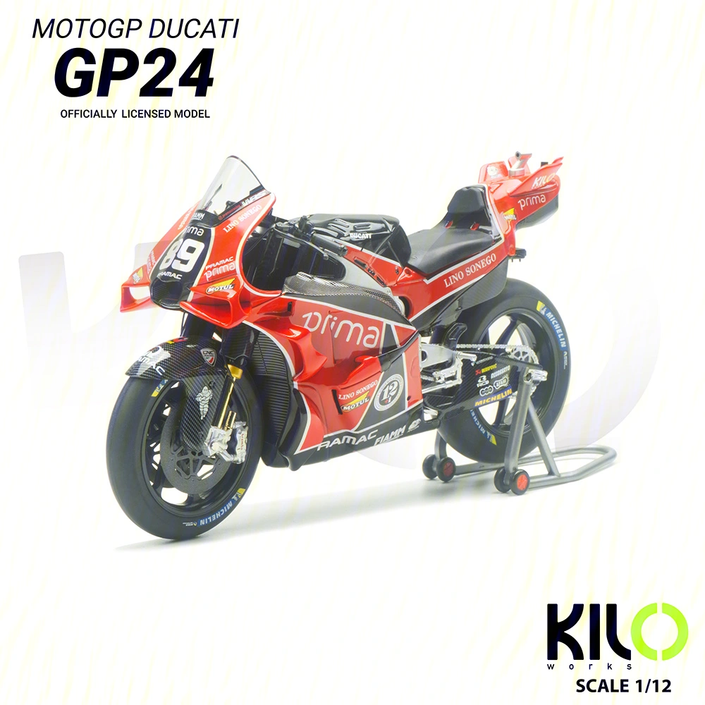 #89 - 2024 Prima Pramac Racing MotoGP British GP Retro Livery Motorcycle Model - Jorge Martin Collector's Edition｜Angel Nieto Tribute